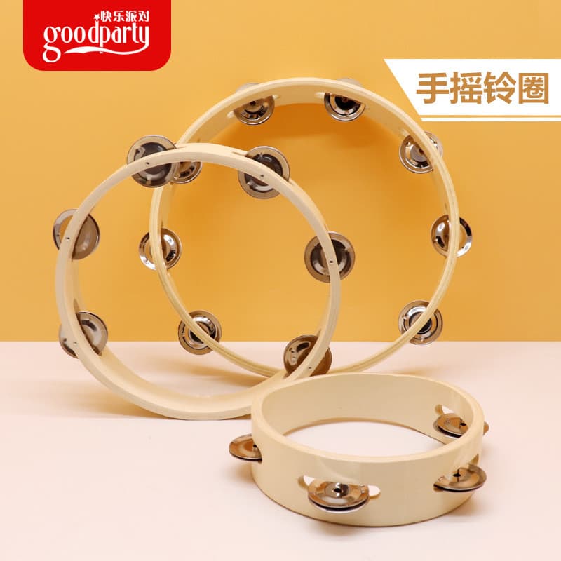 Pandeiro de mão para crianças, pandeiro de jardim de infância com instrumento de percussão profissional, pandeiro de mão