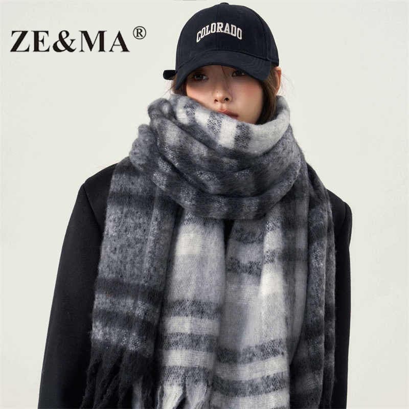 ZE & MA cachecol feminino 2026 novo estilo inverno estilo coreano atmosfera luz luxo High-End sentimento outono inverno