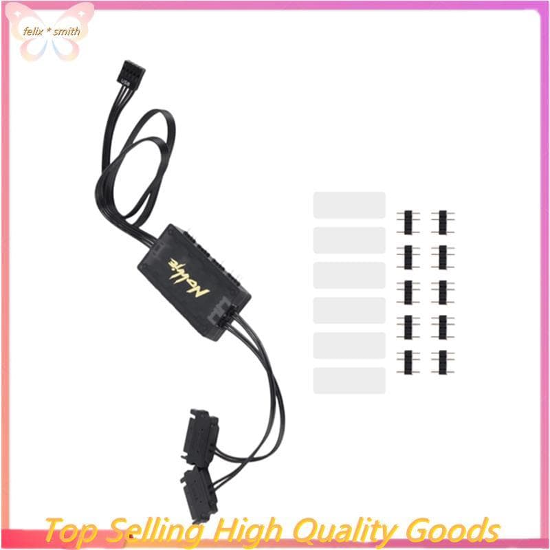 Controlador ARGB Endereçável De 8 Portas 5V 3PIN Com SATA Para SignalRGB OpenRGB Em Interface Estendida Da Placa-Mãe