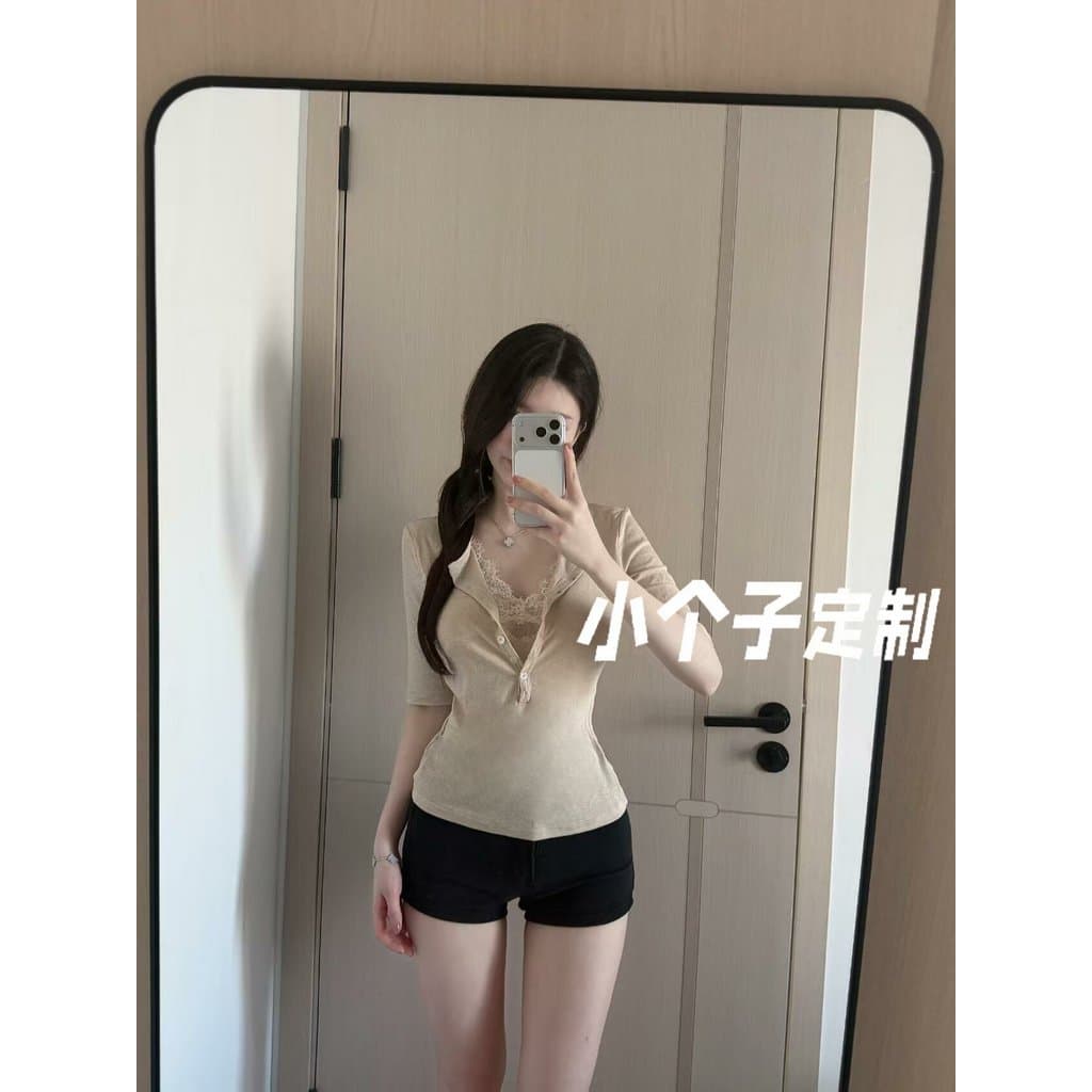Menina quente cintura baixa preto Casual Super Shorts feminino verão pequeno All-Match virilha-aprimorando calças de per