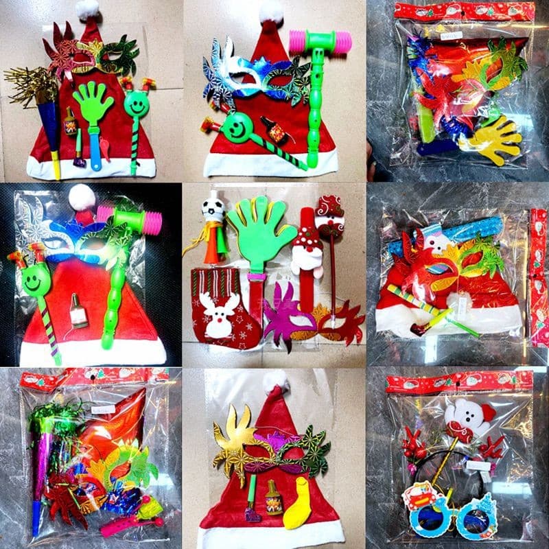 Natal crianças presentes pacote de presentes de natal jardim de infância Bar KTV presentes de natal chapéu de natal brin