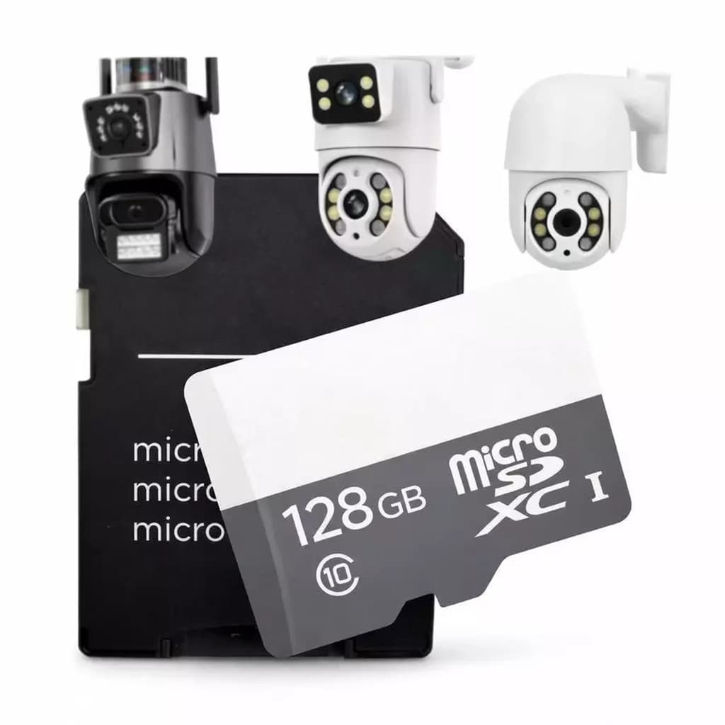 Kit 2 Cartões de Memória MicroSD Ultra A10 16GB 32GB 64GB 128GB 256GB Alta Velocidade para Celular Câmera Drone