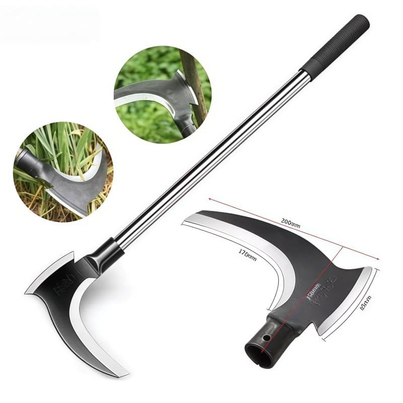 Foice Machadinha Multifuncional Para Jardinagem Cabo Longo Para Colheita Jardinagem e Acampamento
