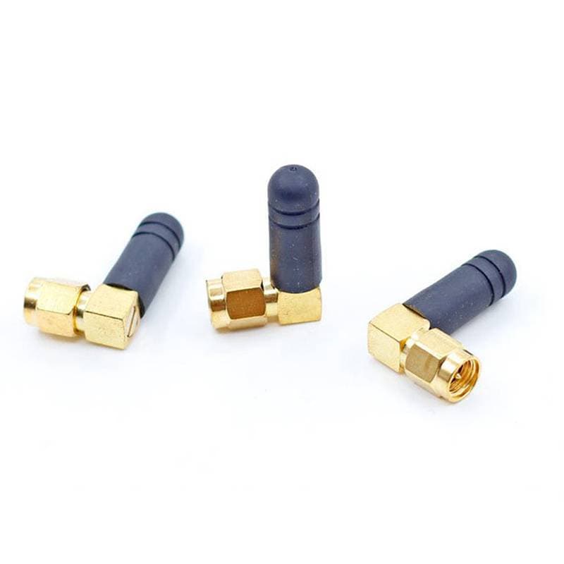 [GrandLarge] 2 Pcs Mini Borracha 3dBi 2.4ghz Antena WIFI SMA Antenas De Roteador Macho BR