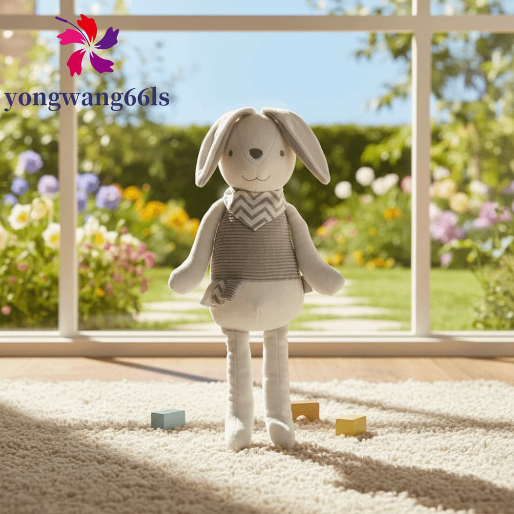 YONGWANG Brinquedo De Pelúcia , Design Calmante , Boneca De Coelho Estilo Fofo , Macia E Para Bebê Fofa Dormir