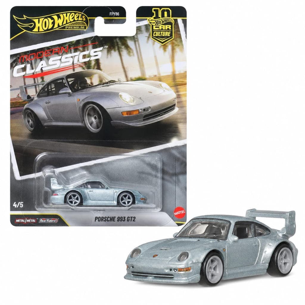 Carro Hot Wheels Premium 1/64 Porshe 993 GT2 - Mattel NB