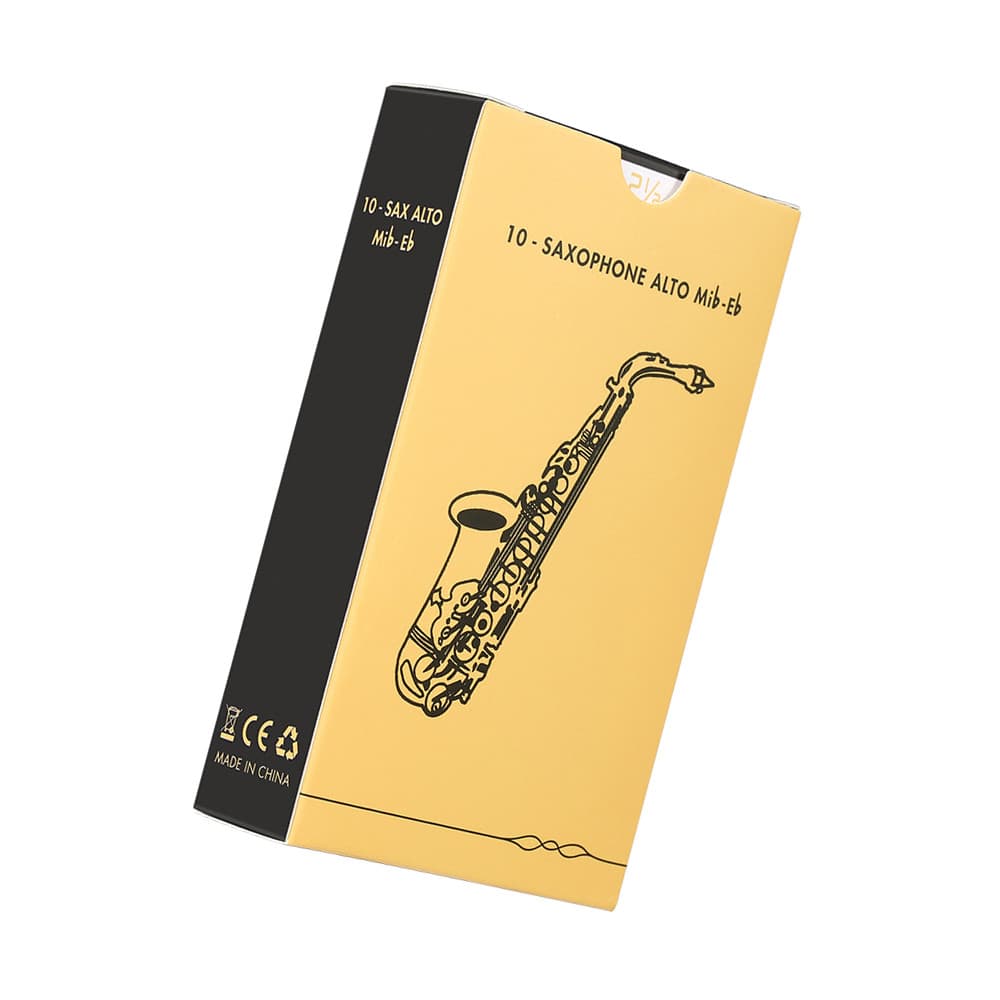 Palhetas Fesjoy Alto Sax Tradicionais Flexibilidade Superior Força 2,5 para Músicos Clássicos e Jazz 10 unidades (Força