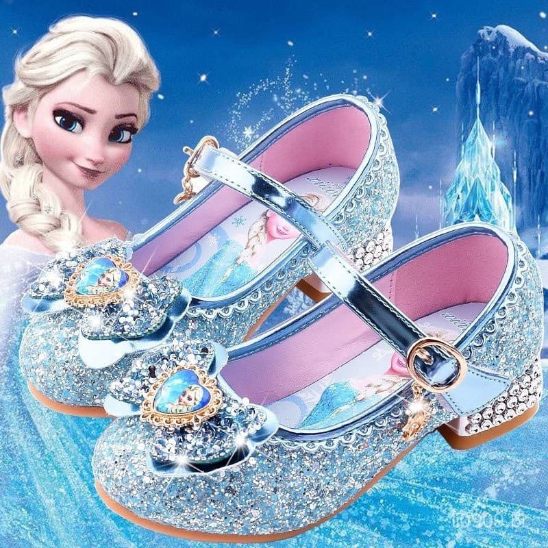 Princesa Aisha Meninas Sapatos Crianças Bebês Salto Alto Desenho Animado Cristal Macio Fundo Sandália Verão Novo