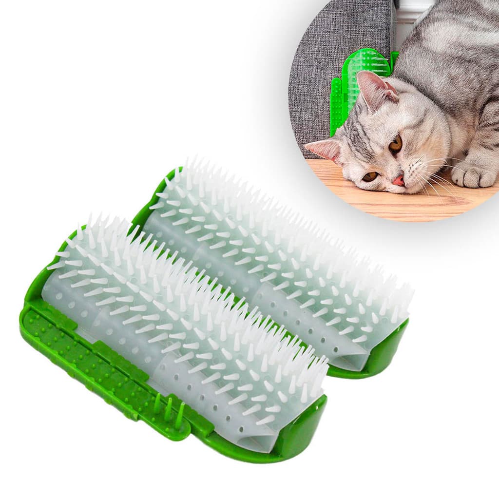 Coçadinha Massageadora para Gatos Verde Relaxamento Muscular Alívio Premium Original Profissional Top Durável Resistente