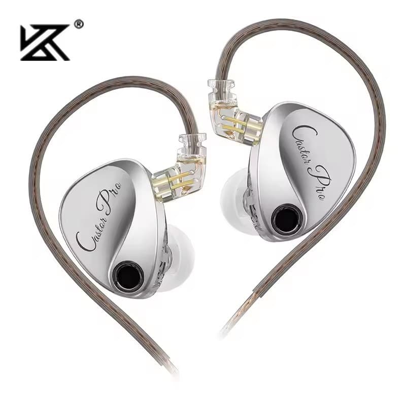 KZ Castor PRO Fones De Ouvido Intra-Auriculares Dinâmicos High-end Ajustáveis Alta Fidelidade Qualidade Som Baixo Jogo M