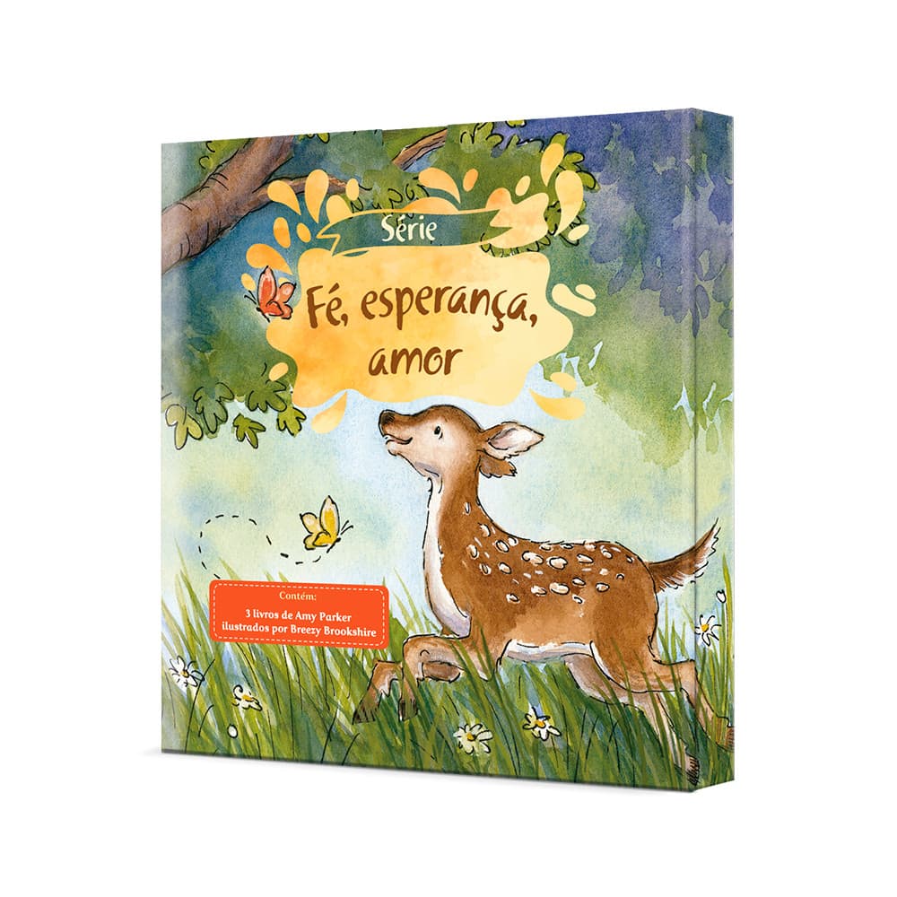 Box com 3 livros - Série Fé, Esperança e Amor •  - Livro infantil Cristão - Capa Dura