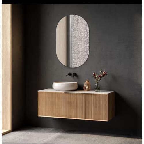 Espelho Oval Decorativo Lapidado 50x50 Reforçado Casa Sala