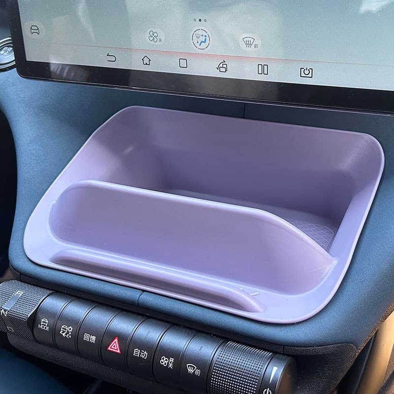 Para Golfinho GS Caixa De Armazenamento Abaixo Da Tela Modificação Interior Do Carro Multifuncional Suporte Telefone Móv