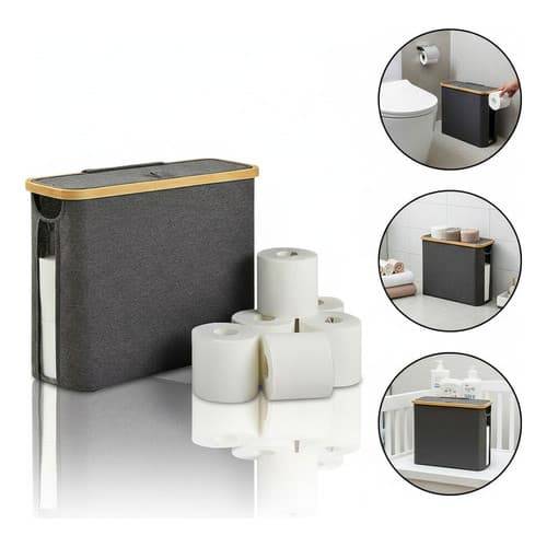Cesto Decorativo Organizador Papel Higiênico Lavabo Banheiro