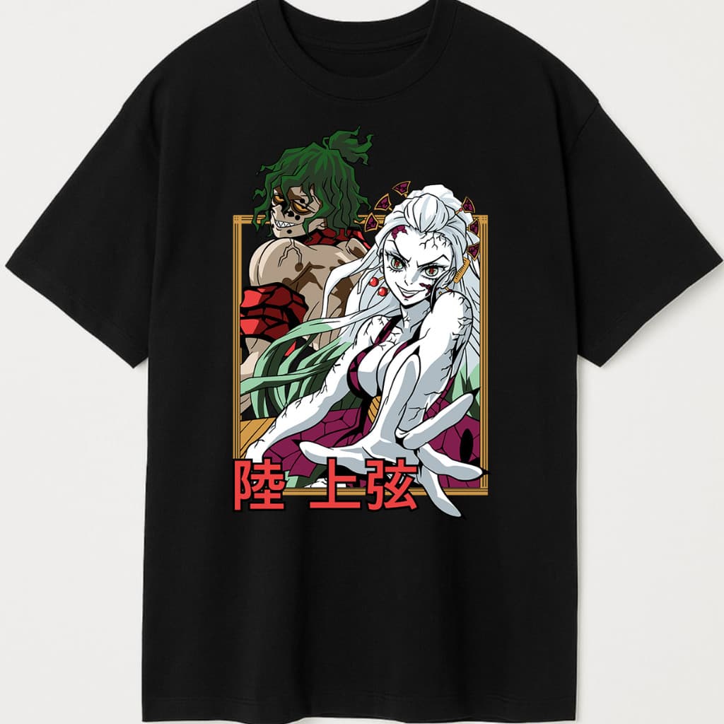 Camisa Camiseta Anime Dem0n Slayer Gyutaro Daki estampada Mangá nerd unissex Plus Size