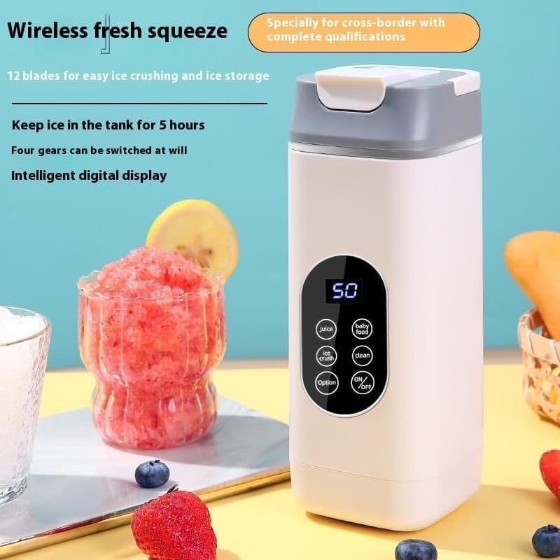Copo Espremedor Portátil , Recarregável Por USB , Com Esmagamento De Gelo E Modos De Comida Para Bebê , Display Digital