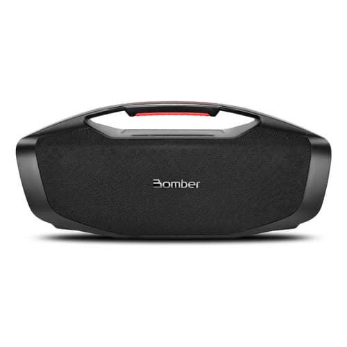 Caixa De Som Portátil Bomberbox Pro 150w Rms Ipx7 Com Carregador Por Indução Bluetooth Tws Preta