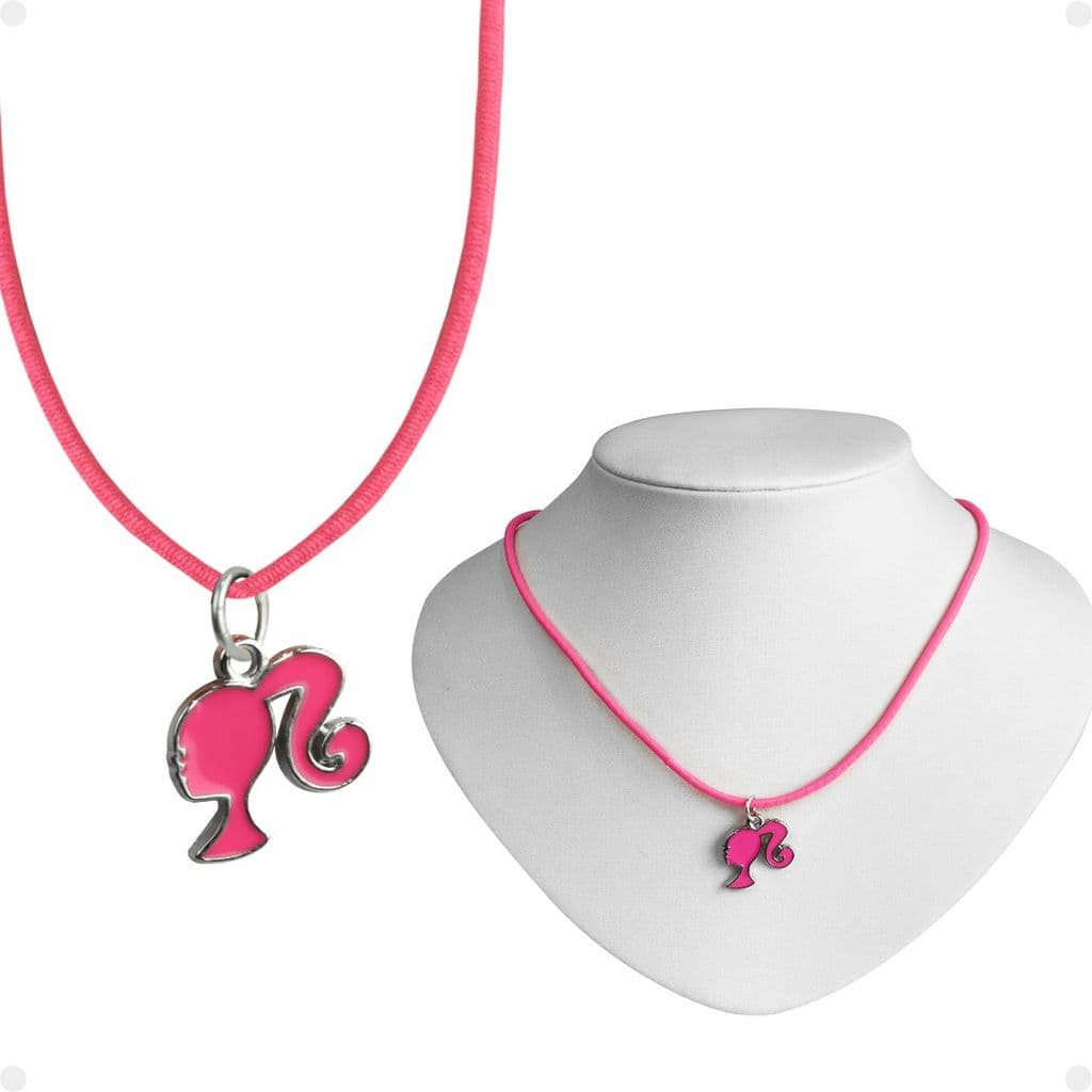 Colar infantil menina + pingente barbie qualidade premium