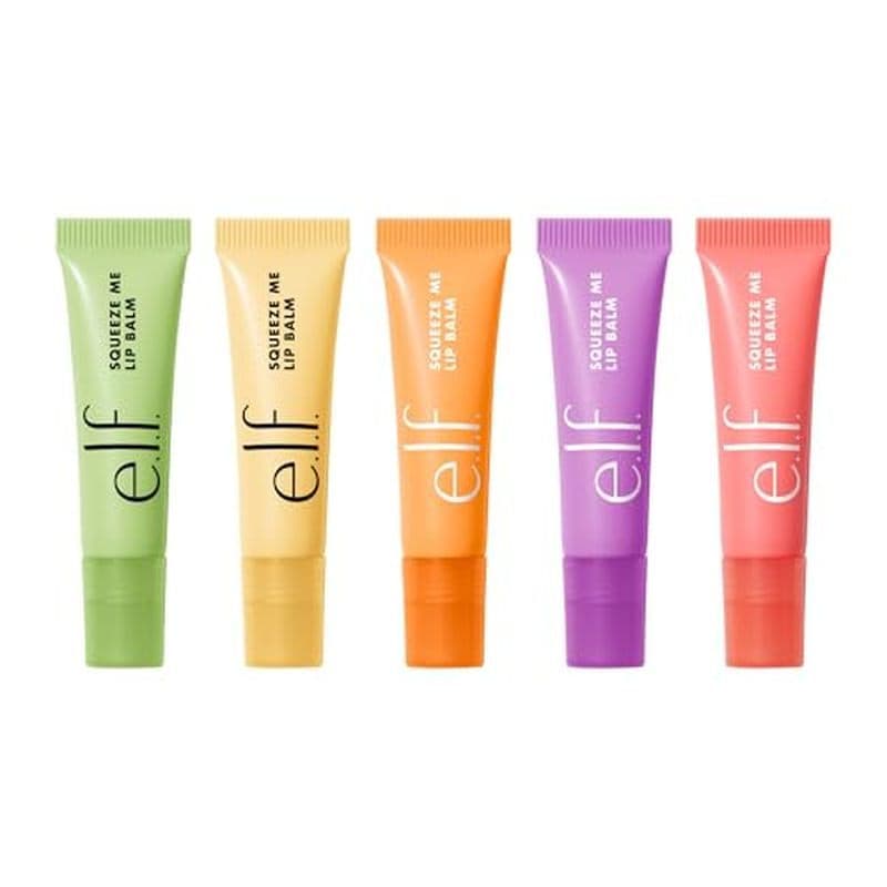 Elf Conjunto De Bálsamo Labial Squeeze Me , Inclui Morango , Cobertura De Baunilha , Pêssego , Uva & amp ; Honeydew , Hi