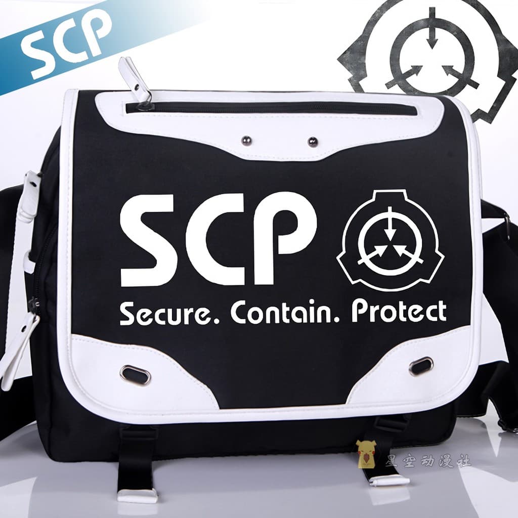 SCP Periférico Sobrenatural Fenomenon Supressão Fundação Anime Mochila Mensageiro de Um Ombro