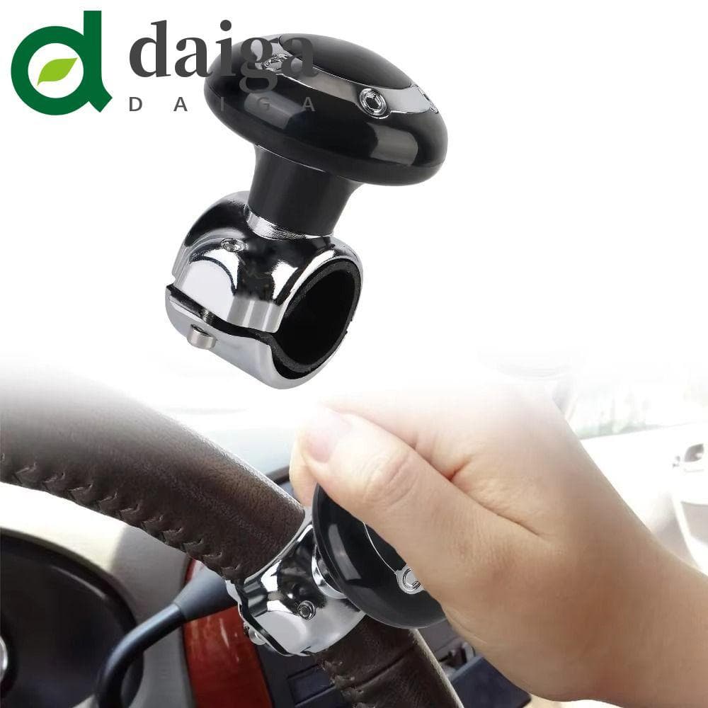 Botão Giratório Do Volante DAIGA , Alça Giratória Da Bola Adaptador , Acessórios Pretos Carro ABS