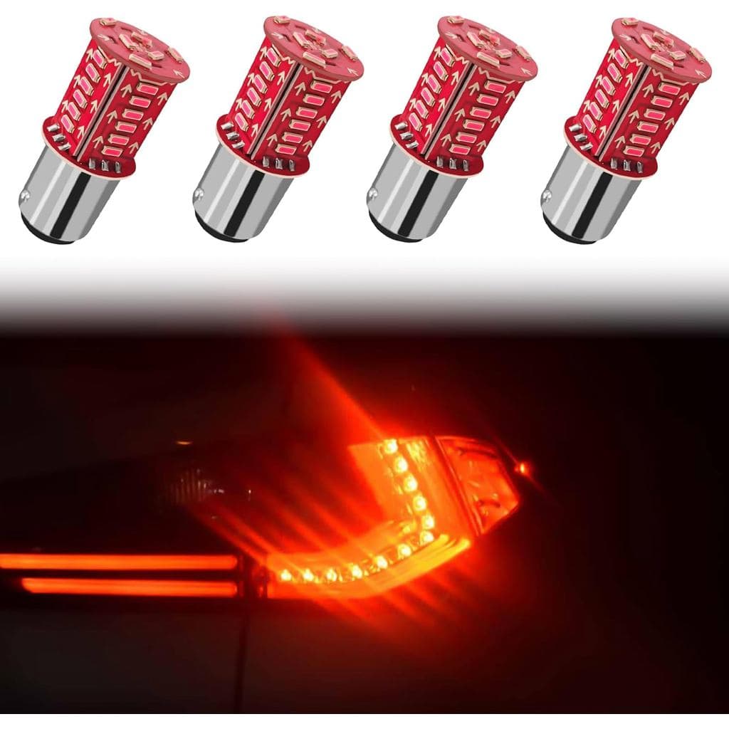 Lâmpada de Freio 1157, Lâmpada de Luz Traseira Estroboscópica/Piscante Super Brilhante 12V, Lâmpada Traseira de Ré BAY15