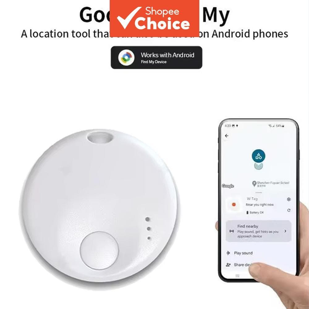 Rastreador Bluetooth para Android e Tag Inteligente: Encontre carteiras, chaves, bagagens, motos e pets; Compatível com