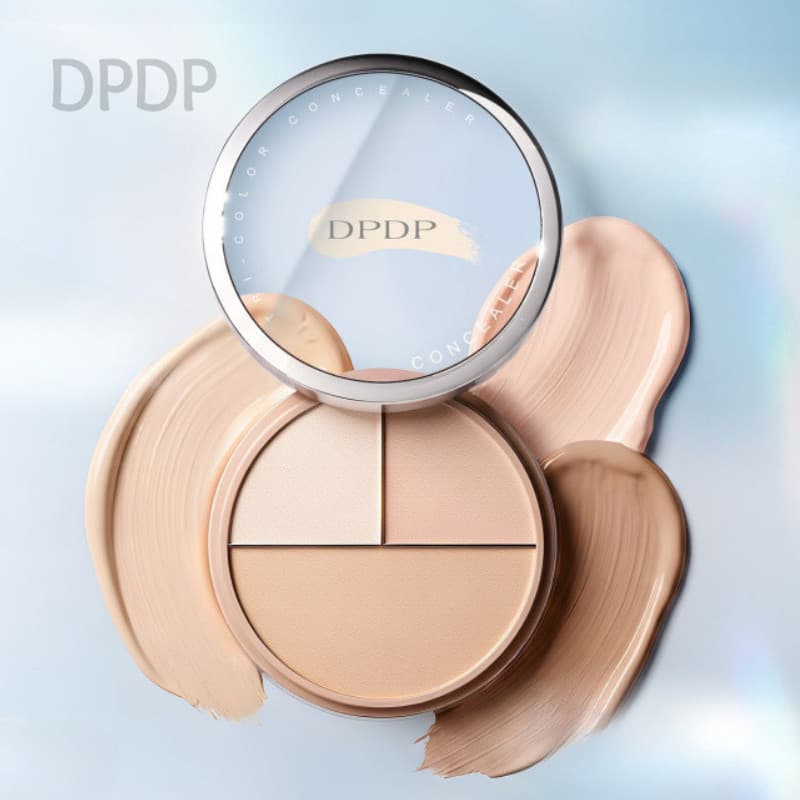 DPDP Placa Corretiva De Três Cores Cobre Manchas Marcas De Acne Olheiras Pretas E Não É Fácil De Desbotar Corretivo