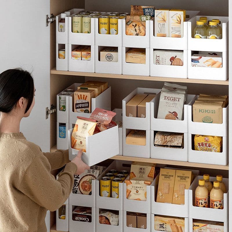 Caixa de armazenamento de mesa retangular lanches cosméticos diversos cesta de armazenamento organizador de cozinha caix