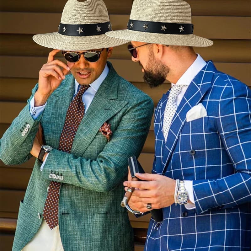 Primavera verão masculino feminino mesmo estilo chapéu de palha macia de aba larga guarda-sol protetor solar palha tecid