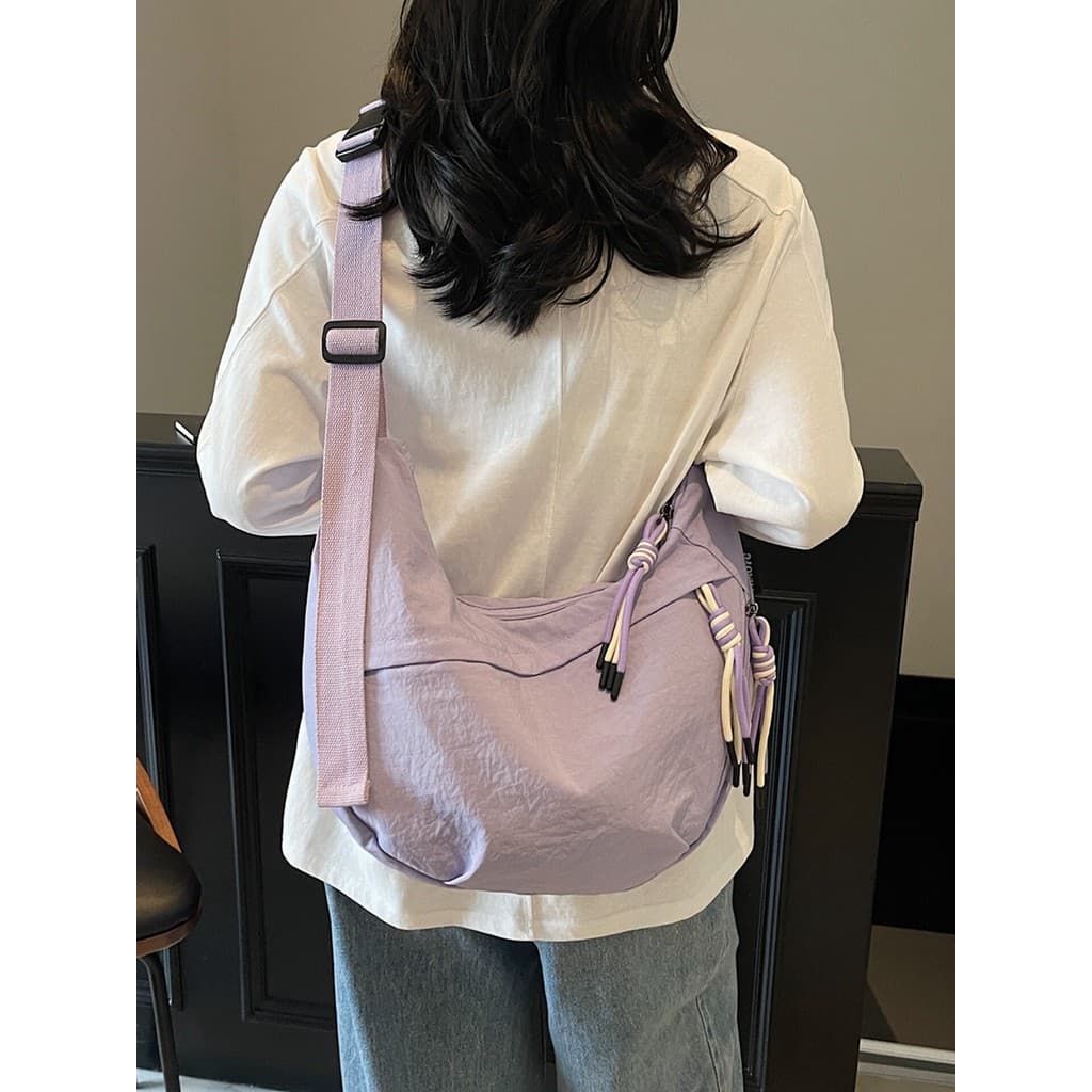 bolsa feminina Bolsa Saco de bolinho de náilon feminino saco do mensageiro 2026 novo estilo verão Casual bolsa ombro gra