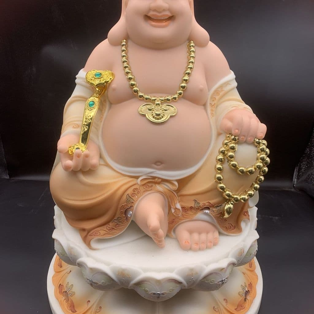 Ferramenta antiga dharma Hu Santai Tits Ruyi acessórios galvanoplastia ouro Maitreya buda especial dharma ferramenta orn