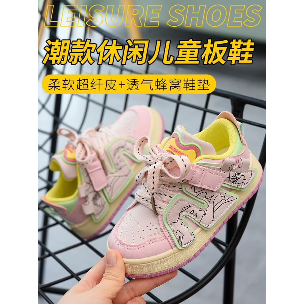 Meninas tênis crianças sapatos casuais de sola macia 2026 primavera outono novo estilo meninas sapatos moda crianças sap