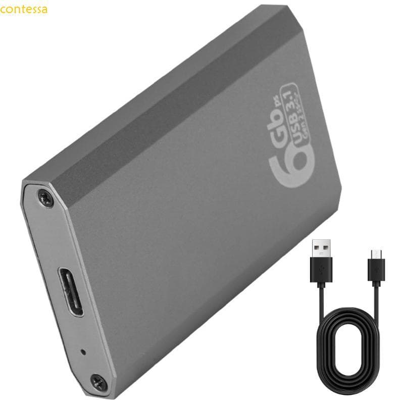 contessa Gabinete mSATA Alumínio Calor USB C 3 1 Caixa Externa Mecanismo Instalação Instantânea