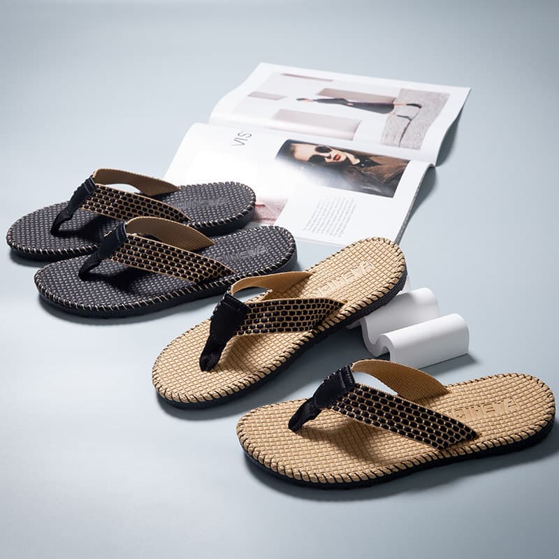 Novo estilo flip-flops feminino venda quente verão moda antiderrapante flip-flops sapatos de praia único Co