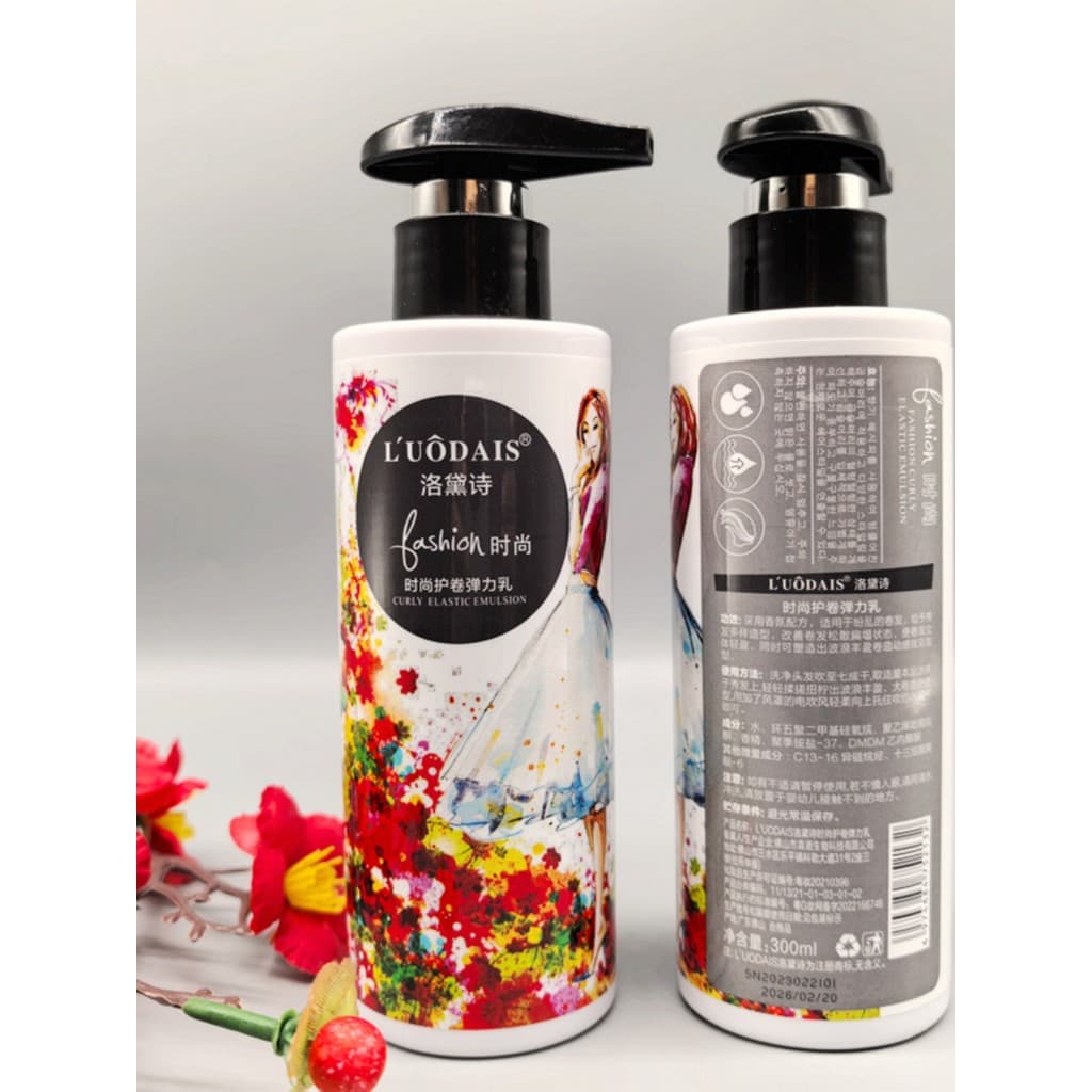 Luodaishi moda protegendo Curling loção elástica cabelo encaracolado hidratante estilo dinâmico essência cuidados macios