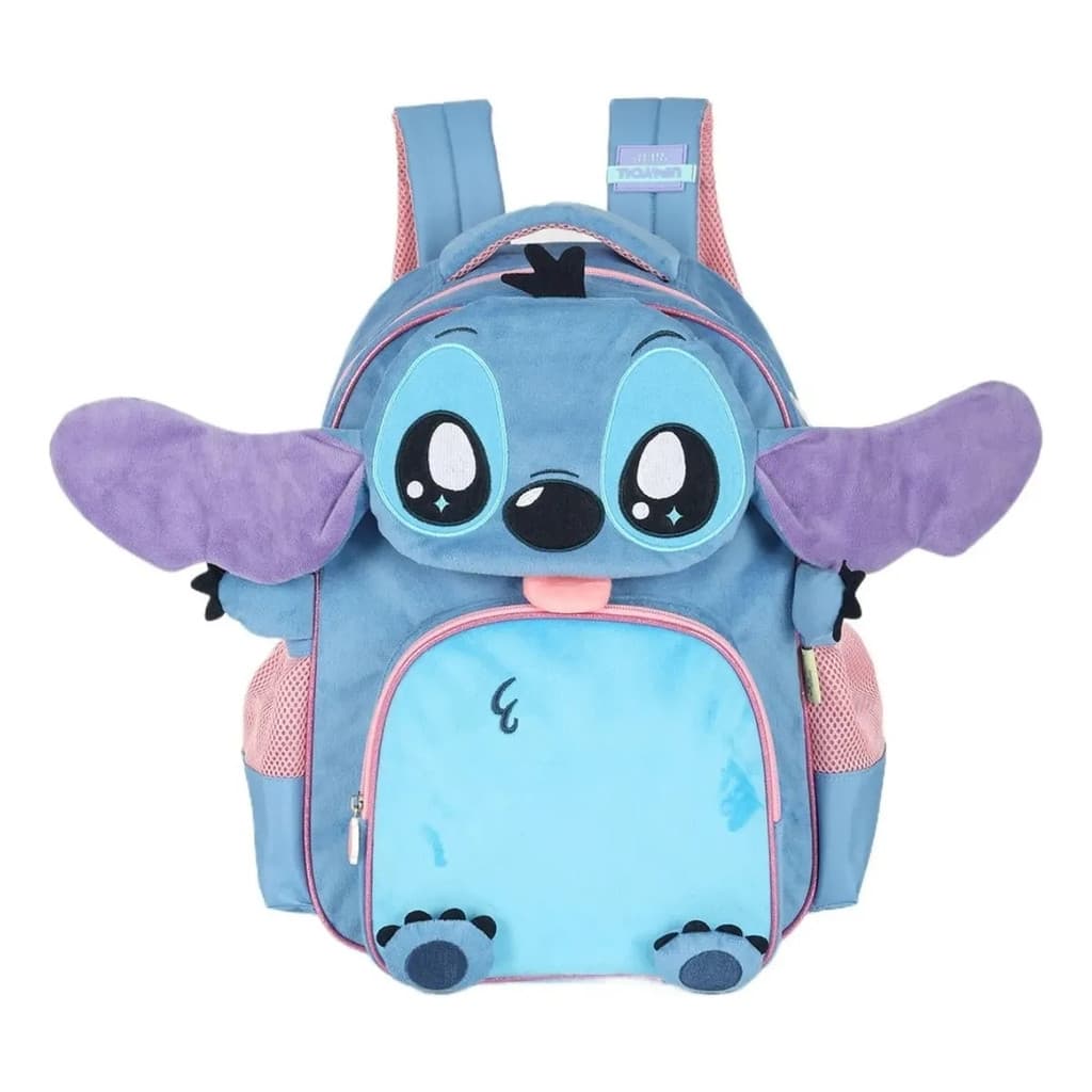 Mochila Escolar Costas Infantil Pelúcia Stitch Angel