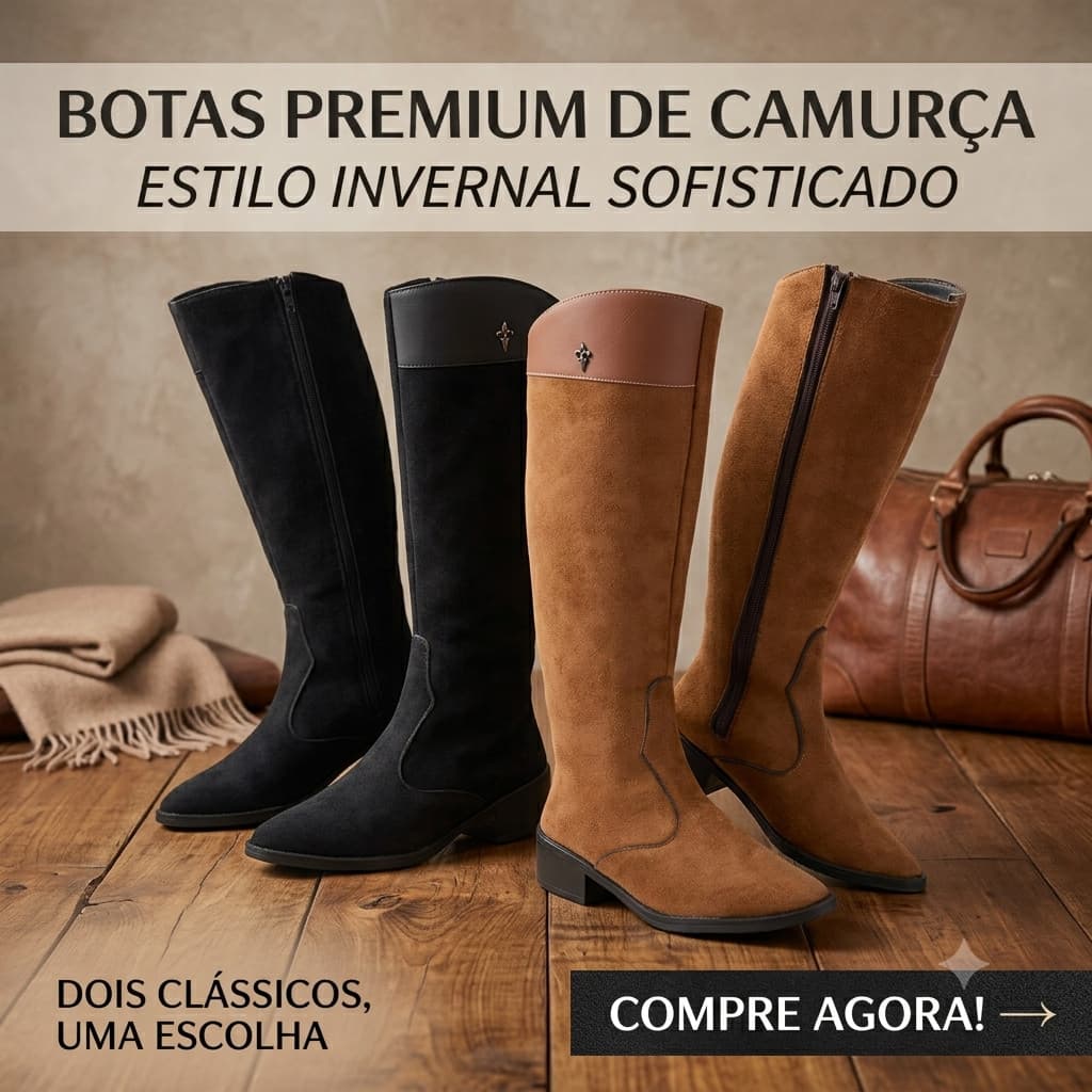 Botina Texana Country para Mulheres - Moda Western BOTA CANO ALTO