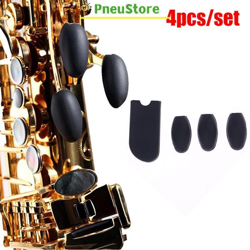 haostone 1 Conjunto Saxofone Dedo Resto Polegar Almofada Palma Chave Silicone Protetor De Para Alto Tenor Soprano tiu9