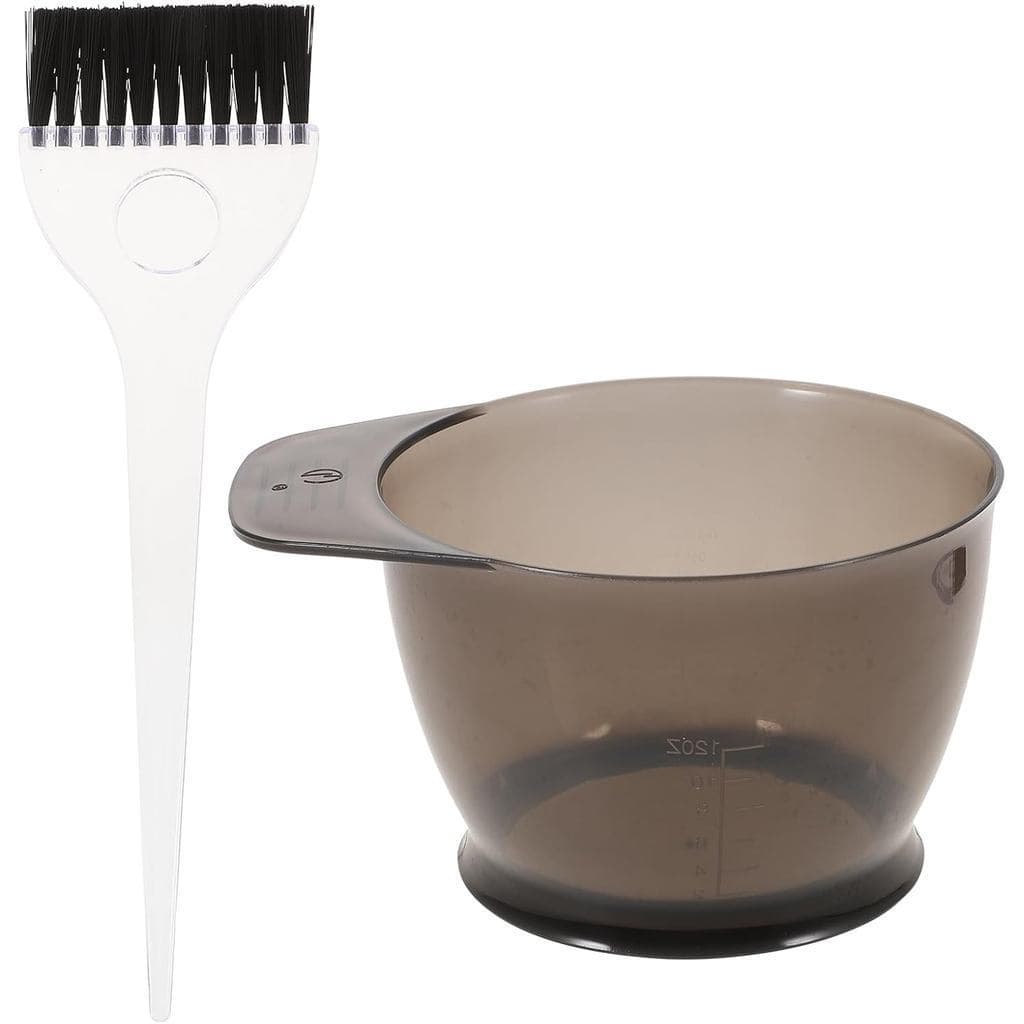 Conjunto de 2 Peças de Pincel e Tigela para Tingir Cabelo Healifty, Kit Profissional para Coloração e Mistura de Tintura