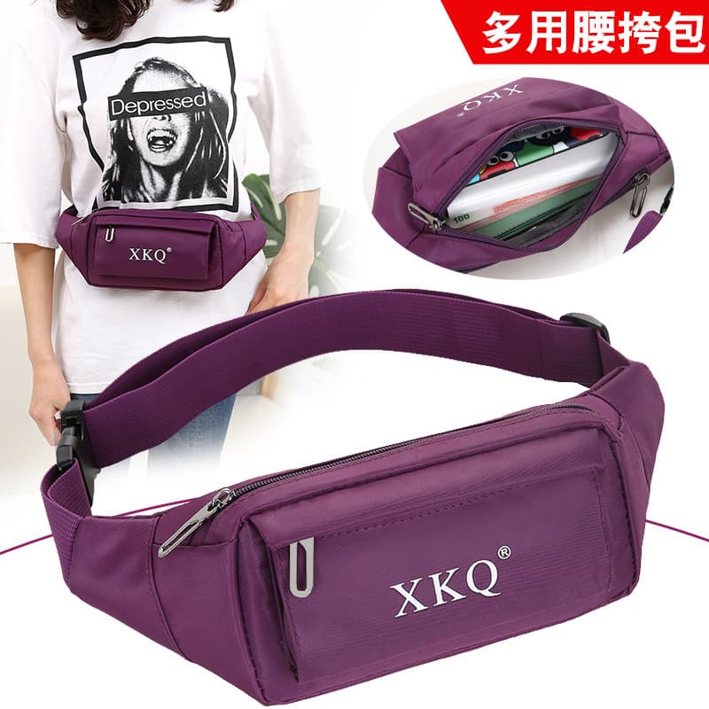 Feminino cinto de telefone móvel equipamento multifuncional pequeno saco correndo cintura saco invisível à prova dwaterp