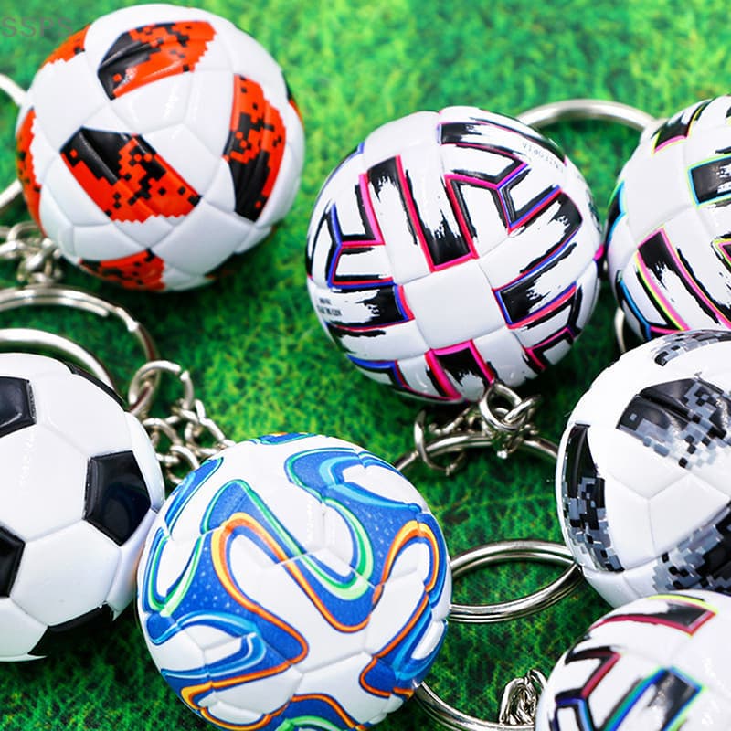 [SSPS] Chaveiro de futebol em couro 3D específico para fãs masculinos FAH O4NO