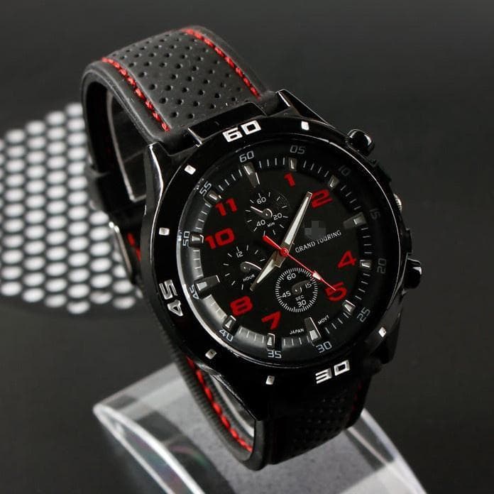Moda Masculina Esportes Relógio De Quartzo Relógios Masculinos Vida À Prova Dwaterproof Água Silicone Pulso