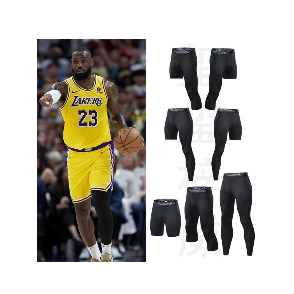 Leggings de basquete pretas até o tornozelo, sete pontos, cinco pontos, leggings masculinas de alta elasticidade, respir