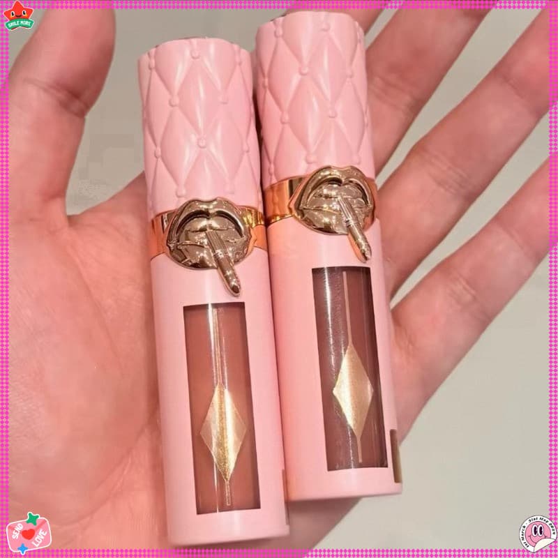 Ct T . Travesseiro Talk Lip Gloss Água Luz Espelho Glaze Pó Tubo 5.5ml # FAIR-Médio-DEEP