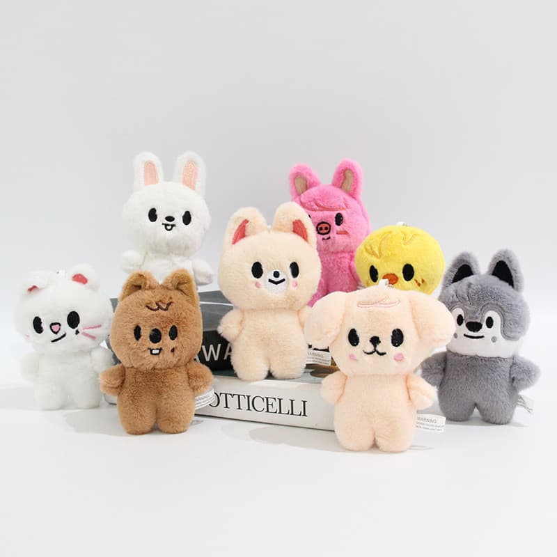 Brinquedo de pelúcia Stray Kids Lee Yongbin Qiu Can skzoo, chaveiro e pingente de bolsa 1VMM UVSD