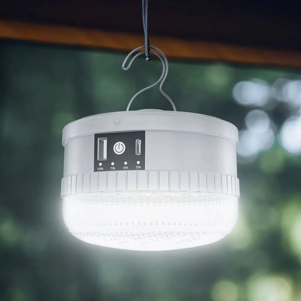 Luminária Para Barraca Lampada Led 80w Grande Bateria Epi...