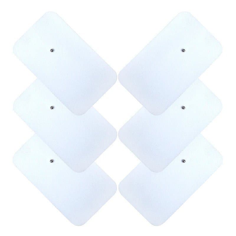 Eletrodos adesivos de gel não tecido de 6x10cm, adesivos condutores adequados para massageadores de estimulação muscular