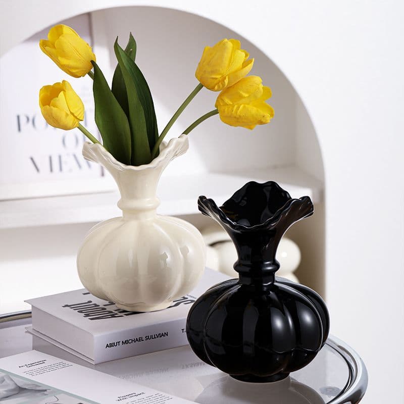 Vaso Medieval francês vaso de cerâmica sala de estar criativo arranjo de flores ornamentos ins estilo nicho High-End vas