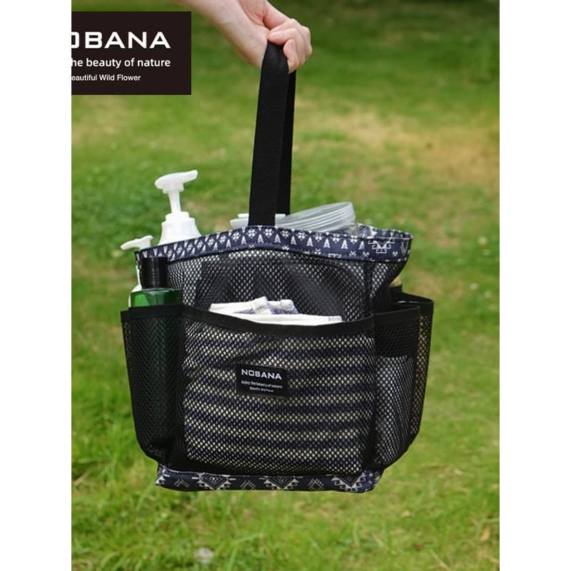 Novo produto NOBANA cesta de banho portátil para viagem ao ar livre, rede de banho, sacola de natação, banheiro, bolsa d